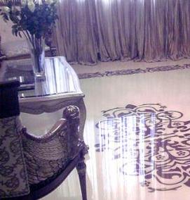 Наливной пол в 2 слоя - модель 4