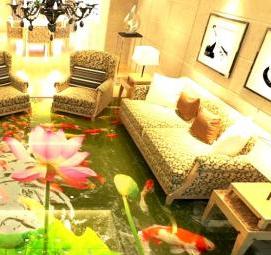 Наливные полы 3д - вариант 2