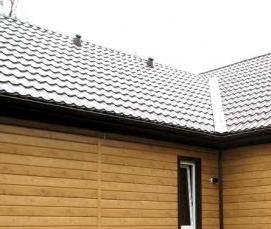 Наружная отделка металлическим ом - тип 4