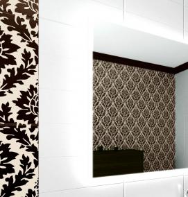 Настенное зеркало в ванную комнату - тип 1