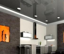 Натяжной потолок бело оранжевый - модель 4