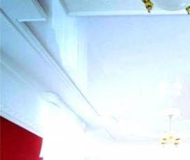 Натяжной потолок белый с серым - вариант 2