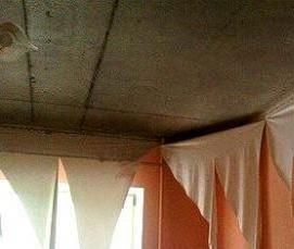 Натяжной потолок без канта - модель 2