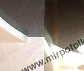 Натяжной потолок без короба - модель 4