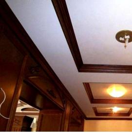 Натяжной потолок без плинтуса - модель 4