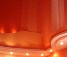 Натяжной потолок без потолочного плинтуса - тип 2