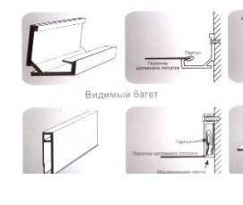 Натяжной потолок без профиля - тип 4