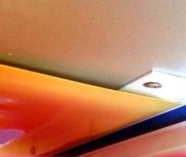 Натяжной потолок без профиля - тип 3