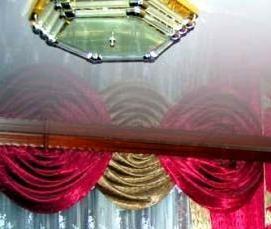 Натяжной потолок без сверления стен - тип 3