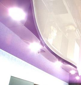 Натяжной потолок двухуровневый овальный - модель 4