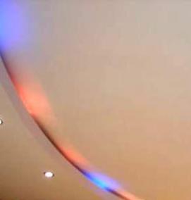 Натяжной потолок двухуровневый овальный - модель 3