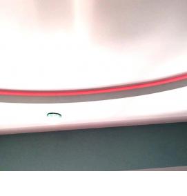 Натяжной потолок двухуровневый овальный - модель 2