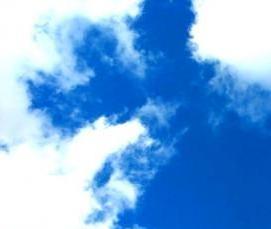 Натяжной потолок фотопечать небо с облаками - модель 3