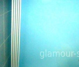 Натяжной потолок голубого цвета - модель 1