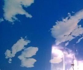 Натяжной потолок с облаками - вариант 3