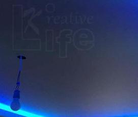 Натяжной потолок с закарнизной подсветкой - вариант 4