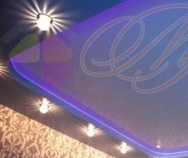 Натяжной потолок с закарнизной подсветкой - вариант 3