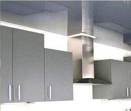 Натяжной потолок серый матовый - модель 1