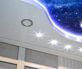 Натяжной потолок со звездами - модель 3