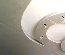 Натяжной потолок внутри гипсокартона - модель 4