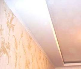 Натяжной потолок внутри гипсокартона - модель 2