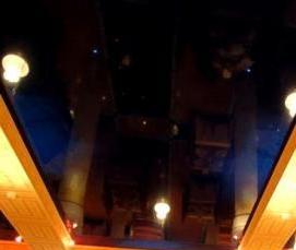 Натяжные глянцевые голубые потолки - тип 1