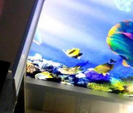 Натяжные потолки облака с подсветкой - модель 3