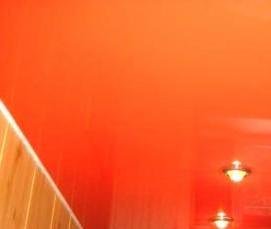 Натяжные потолки однотонные - модель 4