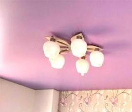 Натяжные потолки однотонные - модель 3