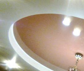 Натяжные потолки с подсветкой круги - тип 3