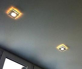 Натяжные потолки серого цвета - тип 1