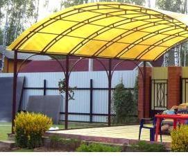 Навесы беседки из профильной трубы - вариант 4