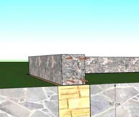 Незаглубленный ленточный фундамент - вариант 1