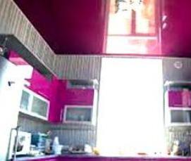 Нежно розовый натяжной потолок - тип 4