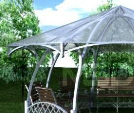 Облегченные беседки для дачи - тип 4