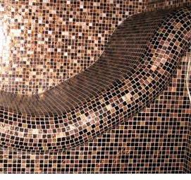 Облицовка бассейна мозаикой - тип 1