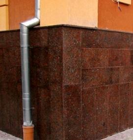 Облицовка цоколя керамогранитом - вариант 3