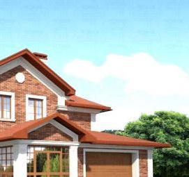 Облицовка фасада керамогранитной плиткой - тип 1