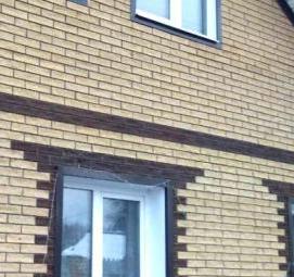 Облицовка фасада керамогранитной плиткой - тип 4