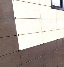 Облицовка крупноформатным керамогранитом - модель 1