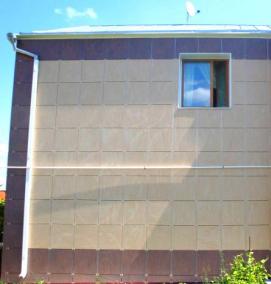 Облицовка крупноформатным керамогранитом - модель 2