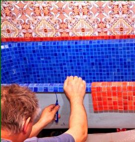 Облицовка мозаикой - тип 1