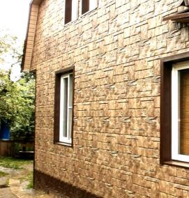 Облицовка наружных стен керамогранитом - тип 3