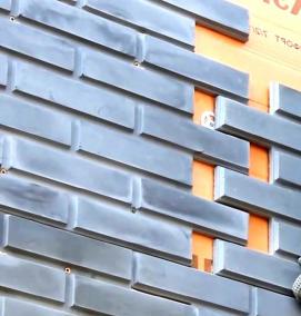 Облицовка наружных стен керамогранитом - тип 2