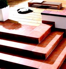 Облицовка ступеней крыльца керамогранитом - тип 1