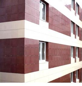 Облицовка зданий керамогранитом - тип 2