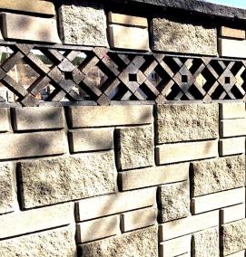 Облицовочный блок рваный камень цветной - тип 2