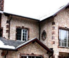 Облицовочный рваный камень для фасада - вариант 2