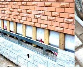 Обрешетка для цокольного а - вариант 2