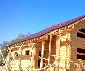 Оцилиндрованное бревно из кедра - модель 1